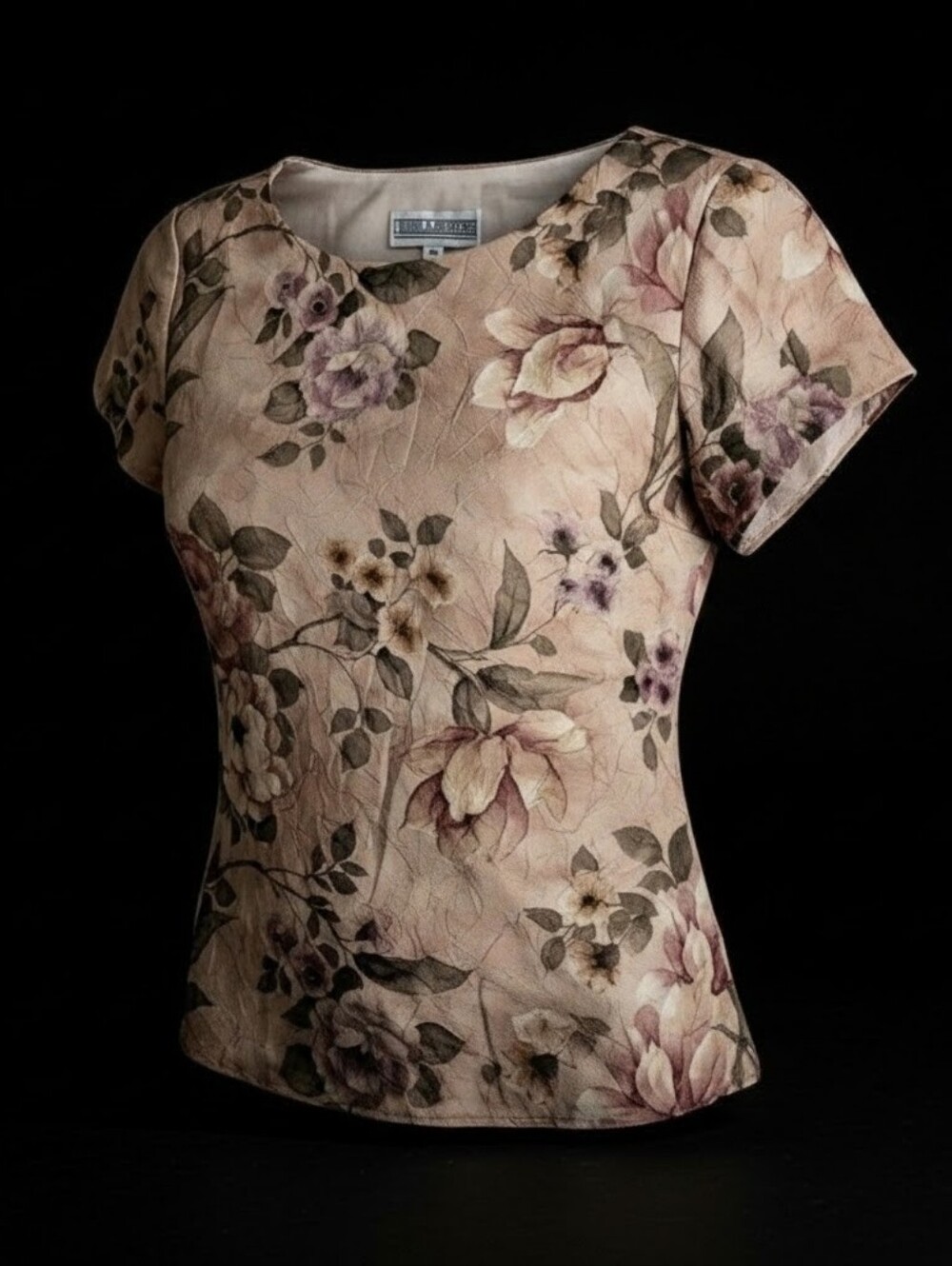 JESSICA HOWARD Blush Floral Short Sleeve Tee